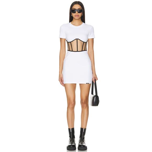 RTA Angela Mini Dress in White - Picture 1 of 10